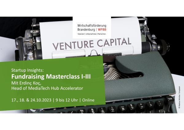 Fundraising Masterclass I-III
