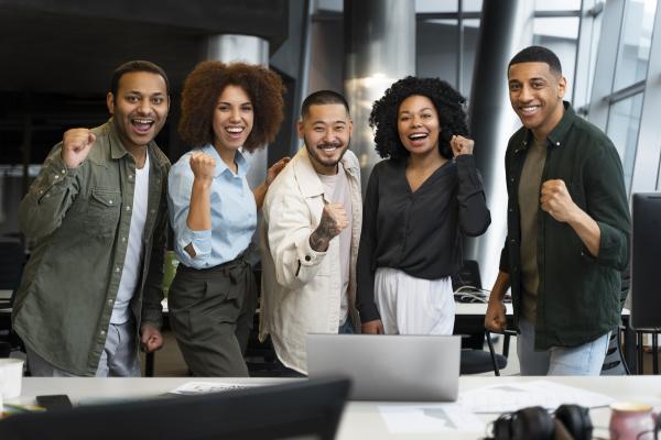 Diverse people at office