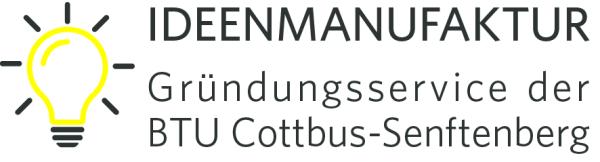 Logo Ideenmanufaktur Gründungsservice BTU Cottbus-Senftenberg